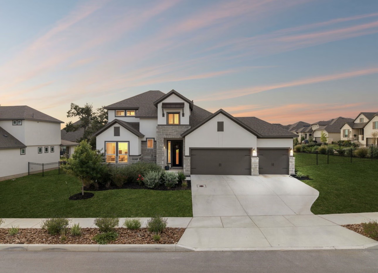 Esperanza Residence — exterior at twilight
